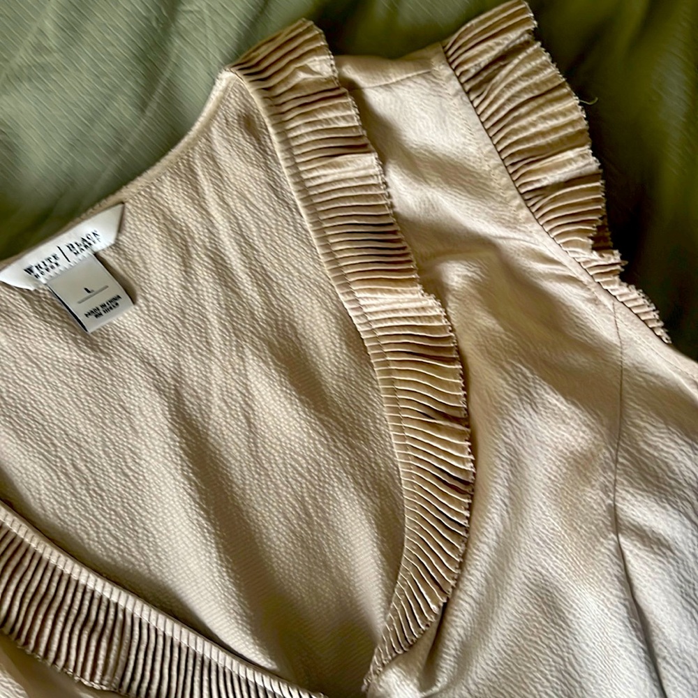 White House Black Market- Silk Shirt